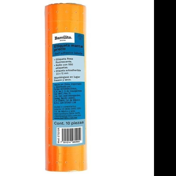 ETIQUETA MARCAPRECIO NJA. 22X12MM. KW PAQUETE C10R.C100